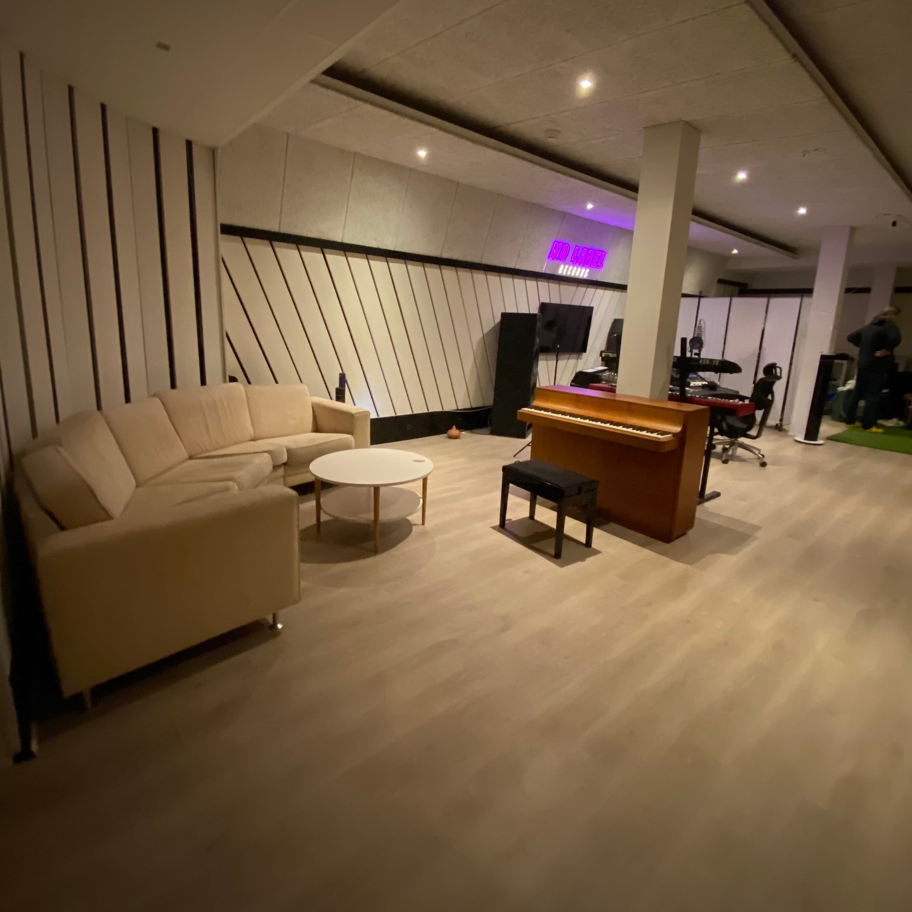 Studio One equipment setup.