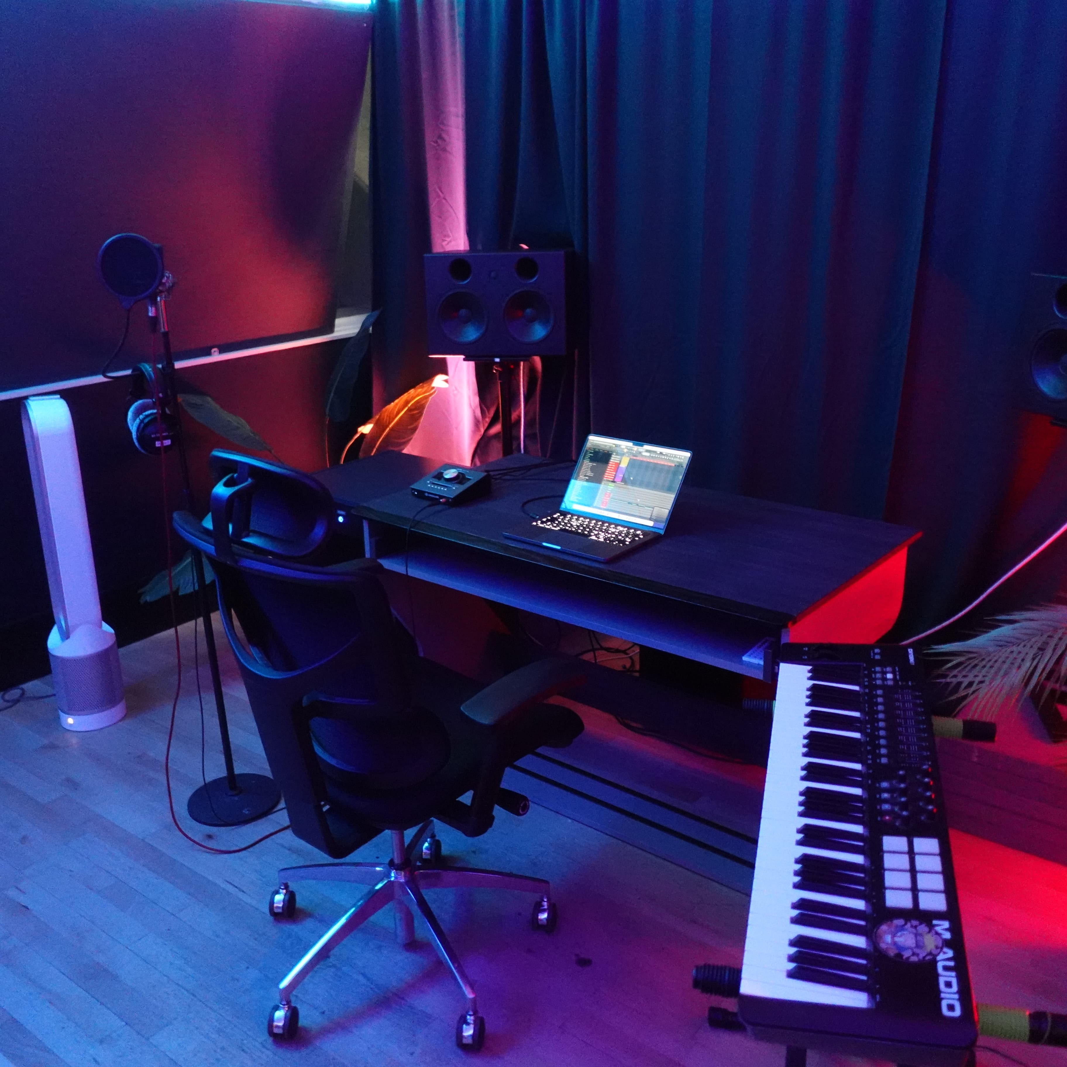 Studio Three's creative workspace area.
