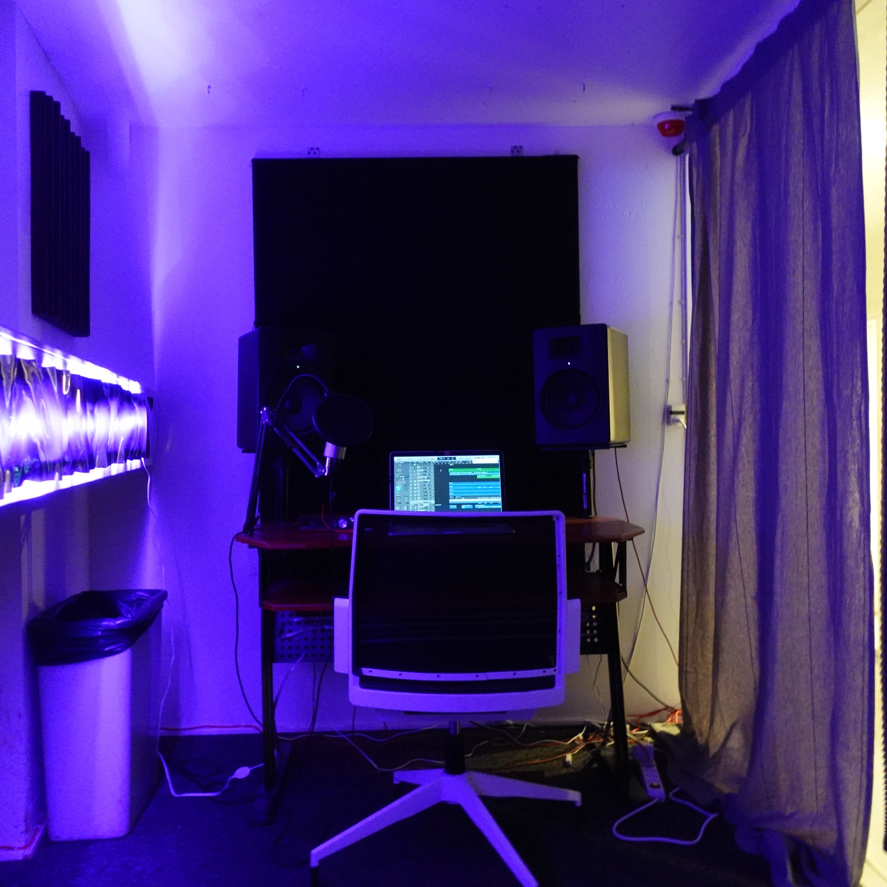 Another view of Studio Seven's soundproof room.