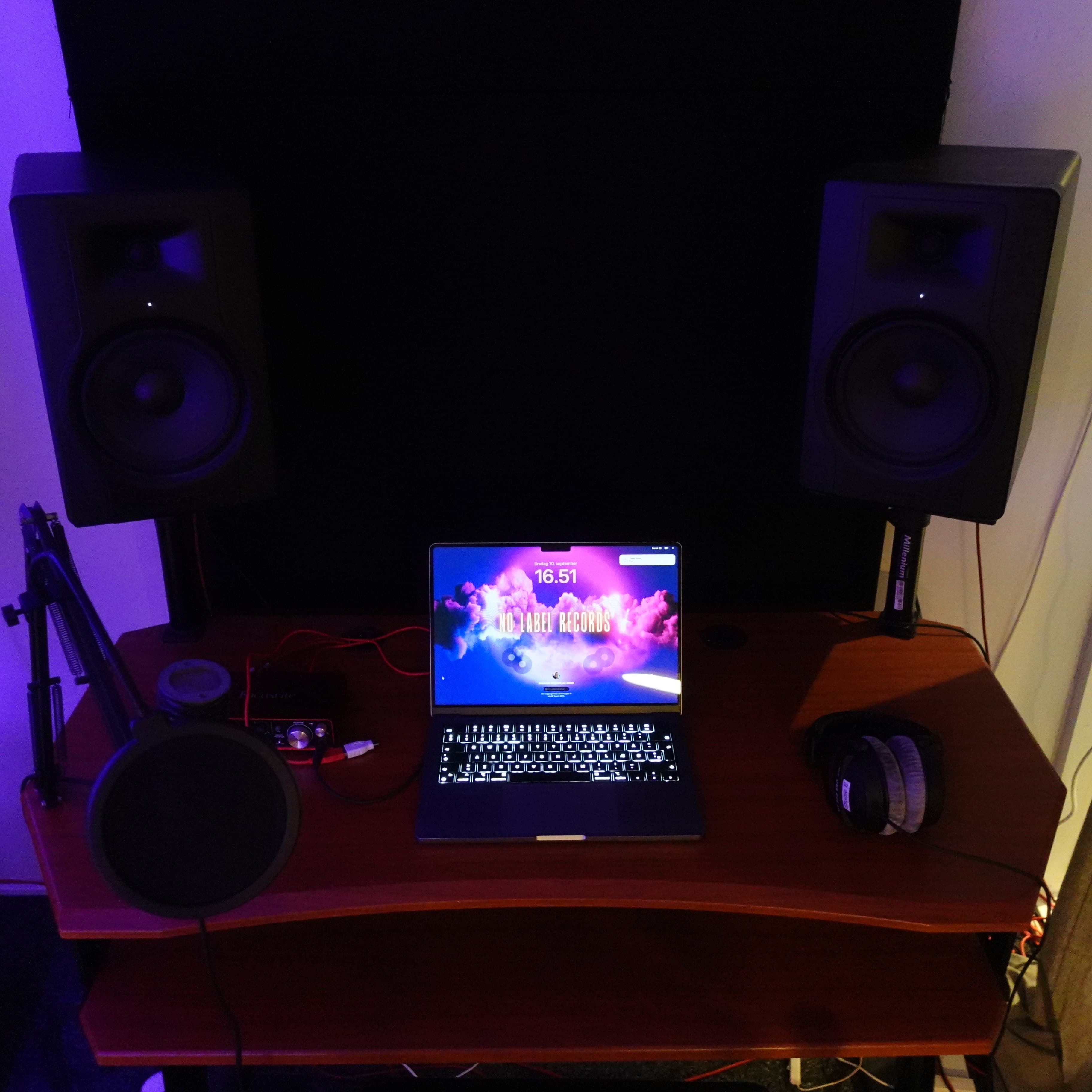 Studio Seven’s modern equipment for audio production.